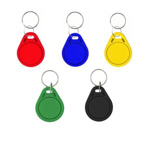 5YOA 5/10pcs RFID 13.56mhz 스마트 칩 키 체인 Ic 재기록 가능 라벨 방수 복사 카드 배지 Uid 토큰 태그 복제 복사기