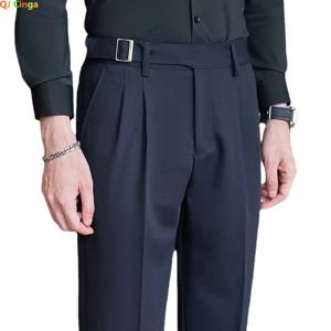 해군 남성 정장 바지, 흰색 검정색 바지, 회색 카키색 Pantalones Hombre 패션 슬림 남성 바지, 사이즈 29 30 31 32 33 34 36