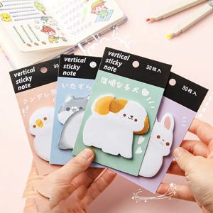Lytwtw의 만화 동물 귀여운 메모장 메모 패드 사무실 학교 용품 편지지 스티커 Kawaii Notes