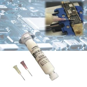 1PCS 솔더 페이스트 AMAOE PCB BGA Reballing 수리 용 할로겐 프리 용접 오일 플럭스 2pcs 주사기 NeedlesTool로 솔더링 페이스트