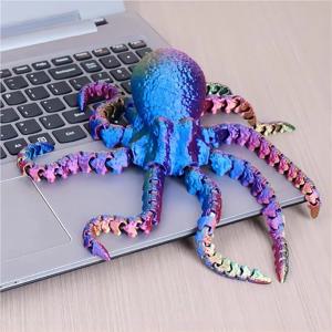 3D 인쇄 문어 장식 크리 에이 티브 동물 풍경 장식 시뮬레이션 문어 데스크탑 홈 모델 파티 어린이 선물