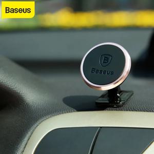 Baseus 범용 자기 자동차 전화 홀더 스탠드 아이폰에 대 한 삼성 자석 마운트 라운드 자동차 홀더 대시 보드 휴대 전화 홀더