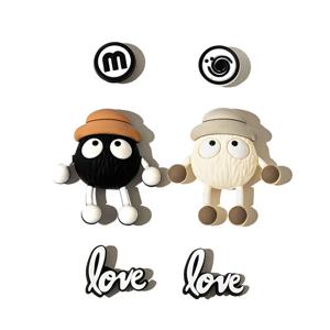 3D 새로운 패션 세트 구멍 구두 매력 Accessorie 귀여운 곰 꽃 DIY 슬리퍼 Sandlas 구두 버클 장식 핀 소녀 선물