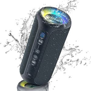 Ortizan X8 Pro 블루투스 스피커 휴대용, 40W 스테레오 사운드, 풍부한 저음, IPX7 방수, 30H 재생 시간, 혼합 색상 조명, 3 EQ