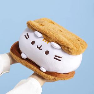 15cm 귀여운 초콜릿 샌드위치 쿠키 뚱뚱한 고양이 던지기 베개 플러시 장난감 비스킷 고양이 인형 박제 동물 어린이를위한 생일 선물