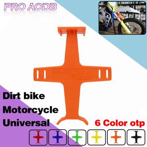 1PC ABS Motocross 광택 마감 브레이스 포크 지원 운송 보호 장치 오토바이 블록 Enduro Seal Savers 가드 액세서리