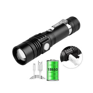 울트라 브라이트 LED 손전등 USB 충전식 Led 토치 T6 Lanterna 자전거 라이트 Use18650 Battery.For Cycling Outdoors