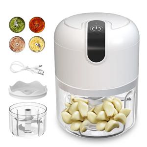 250ml 충전식 주방 휴대용 전기 마늘 야채 쵸퍼 미니 푸드 프로세서 식품 믹서기