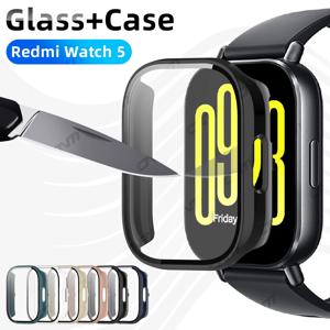 Redmi Watch 5 용 케이스, 액티브 라이트 강화 유리 스크린 보호대 및 하드 PC 보호 범퍼, Redmi Watch 5 커버 액세서리