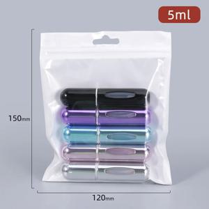 5ml 5Pcs 미니 향수 분무기 병기도 컨테이너 여행 및 나가는 휴대용 크기 리필 펌프 케이스