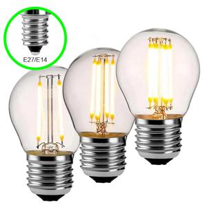 STONEGO E27 E14 레트로 LED 필라멘트 전구 220v 빈티지 양초 유리 전구 2W/4W/6W