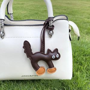 Pu 가죽 개 고양이 매력 펜던트 키 체인 숙녀 배낭 펜던트 핸드백 가방 매력 부품 및 액세서리