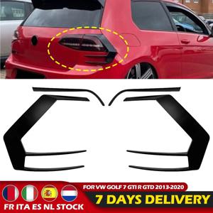 1 쌍 후면 범퍼 스플리터 카나드 VW 골프 7 7.5 MK7 MK7.5 GTI R GTD R400 2012-2020 후면 테일 램프 스포일러 브레이크 램프 트림