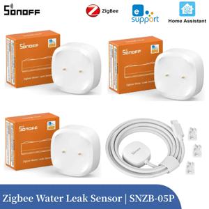SONOFF SNZB-05P Zigbee 스마트 누수 센서 누출 확장 감지 앱 실시간 경고 지원 홈 어시스턴트
