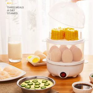 단층 및 이중층 다기능 계란 밥솥 옥수수 시럽 바로 먹을 수 있는 아침 식사 삶은 계란 찜기 주방 가전