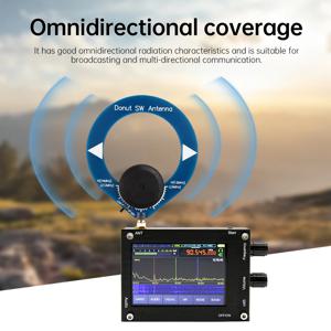 SW 단파 AM 중파 안테나, SMA 니들 인터페이스, 미니 링 안테나, 광대역 수신 안테나, 4MHz-24MHz, 500kHz-2000kHz
