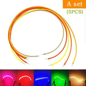 세트 LED 3V COB 유연한 울트라 슬림 필라멘트 나선형 전구 필라멘트 레트로 에디슨 전구 램프 부품 다이오드 조명 스트립 장식