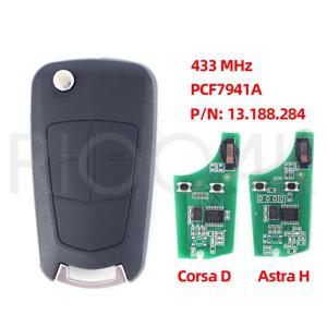 1/3/5pcs 736-743-A Opel Vauxhall Corsa D G4 Astra H 용 원격 플립 자동차 키 PCF7941A 46 칩 433MHz