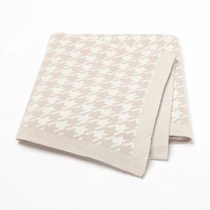 아기 담요 신생아 면화 Swaddle Wrap 격자 무늬 유아 어린이 소년 소녀 울트라 소프트 가역 니트 유아 수신 매트