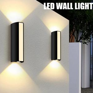 벽 조명 LED 램프 10W AC85-265V IP66 방수 따뜻한 흰색 차가운 흰색 야외 조명 장식 외부 홈 외관