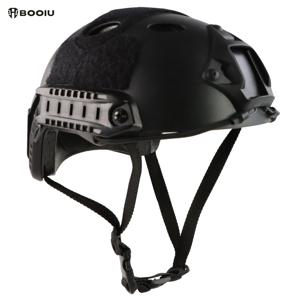 BOOIU Airsoft 빠른 헬멧 PJ 전술 헬멧 CS 승마 슈팅 헬멧 야외 스포츠를위한 페인트 볼 군사 보호 장비