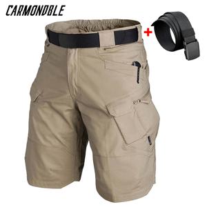CARMONDBLE 반바지 남성 도시 방수화물 전술 반바지 남성 야외 카모 통기성 빠른 건조 바지 여름 캐주얼 반바지