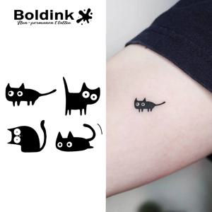 Kooky Cats 임시 문신, 15일까지 지속되는 신기술 매직 방수 반영구적 스티커.