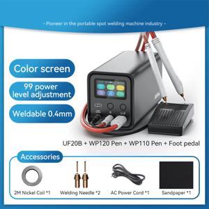 AbithZ 에너지 저장 슈퍼 패러드 캐패시터 스폿 용접기, 18650 리튬 배터리, DIY 니켈 시트 용접기, UF20A