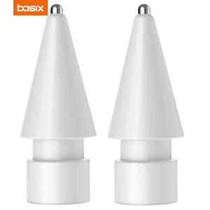 Apple Pencil 1/2 세대 소음 감소를위한 Basix 연필 팁 iPencil 태블릿 펜 액세서리 유니버설 용 펜촉 교체