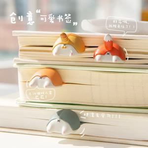 1pcs 귀여운 만화 고양이 개 햄스터 폭스 엉덩이 북마크 Kawayi 참신 책 읽기 항목 크리 에이 티브 선물 어린이 어린이 편지지