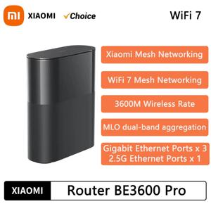 새로운 Xiaomi 라우터 BE3600 Pro WiFi 7 듀얼 밴드 Qualcomm 쿼드 코어 게임 가속 3570Mbps 듀얼 WAN LAN 메쉬 네트워크 리피터