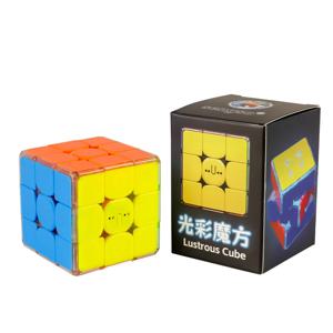 Picube SengSo 반짝이는 큐브, 라이트 매직 프로스트 스티커, 스피드 퍼즐 큐브, 조명 효과 교육 완구, 3X3X3