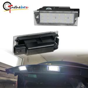 Renault Clio Laguna 2 Megane 3 Twingo Master Vel Satis Wind Trafic Twizy 라이센스 플레이트 라이트 용 2pcs LED 번호판 라이트