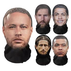 3D 인쇄 마스크 볼 게임 스타 Neymar 패턴 메쉬 페이스 마스크 파티 코스프레 소품 ﻿ 재미있는 연예인 발라클라바 헤드 커버