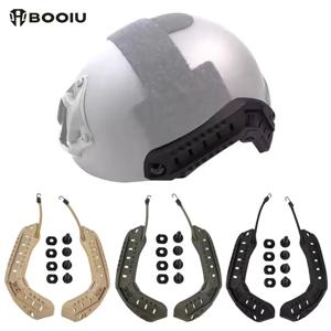 BOOIU 전술 FAST 헬멧 사이드 가이드 레일 ARC Airsoft 헬멧 마운트 가이드 레일 사냥 페인트 볼 군용 헬멧 액세서리