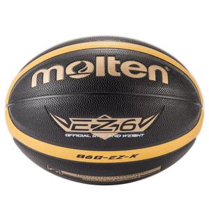 녹은 크기 5 6 7 농구 EZ-K 블랙 골드 PU 야외 실내 공 여성 청소년 남자 경기 훈련 Basketalls