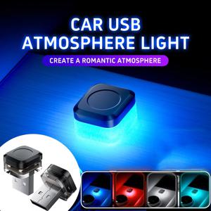 새로운 USB 자동차 인테리어 주변 분위기 조명 LED 신호 조명 자동 독서 램프 장식 야간 조명 인테리어 액세서리