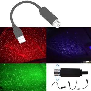 로맨틱 USB LED 지붕 별 야간 조명 프로젝터, 갤럭시 라이트, USB 트림 라이트, 조정 가능한 자동차 인테리어 트림 라이트, 도매, 신제품 빠른 배송 4~6일 무료 배송