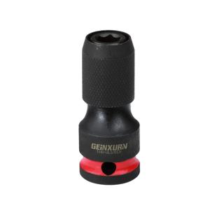 Geinxurn 임팩트 스크루드라이버 비트 홀더, 3/8인치 정사각형 드라이브 - 1/4인치 퀵 릴리스 육각 소켓 어댑터(스크루드라이버 비트 포함)