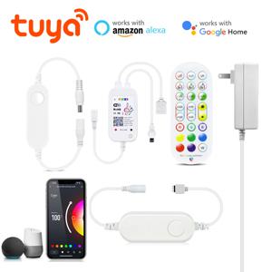 DC 12V Tuya 스마트 라이프 WIFI 컨트롤러/블루투스 스마트 액세서리 전원 어댑터 RGB LED 스트립 COB LED 조명 2835/5050