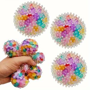 1Pc Squishy 다채로운 물 구슬 포도 공 어린이를위한 장난감을 짜내십시오 성인 소프트 핀치 팝 Fidget 장난감 할로윈 크리스마스 선물