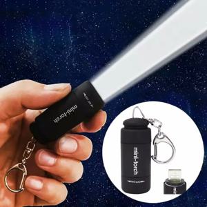 미니 손전등 USB 충전식 LED 다기능 토치 램프 포켓 키 체인 손전등 방수 야외 캠핑 라이트