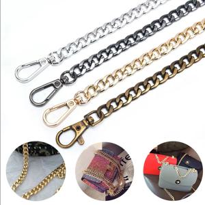 손으로 짠 어깨 핸드백 DIY 수제 분리 스트랩 용 금속 알루미늄 가방 체인 교체 부품 액세서리
