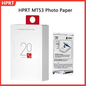 기존 HPRT MT53 컬러 인화지 미니 휴대용 프린터 용 자체 접착 인화지 2x3 인치 인화지 HD 사진 MT53