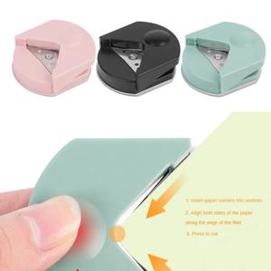 휴대용 R4 코너 라운더 모따기 4mm 종이 펀치 카드 사진 커터 도구 공예 스크랩북 DIY 미니 라운드 앵글 기계