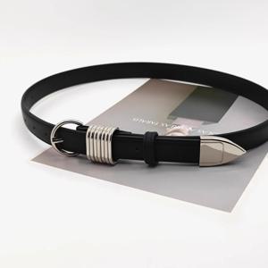 여성용 진짜 가죽 코르셋, 여성용 커머번드 코트, 허리띠 원피스 장식, 좁은 벨트 J854