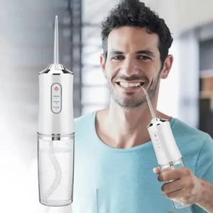 2025 스마트 전기 구강 Irrigator 물 Flosser 4 제트 3 모드 USB 충전 워터 제트 Irrigator 치과 치아 클리너