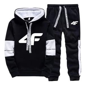 고품질 남성 Tracksuit 패션 인쇄 캐주얼 후드 티셔츠 두 조각 세트 일일 체육관 조깅 의류 스포츠 streetwear