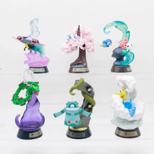 포켓몬 미니어처 스윙 비네팅 장면 블라인드 박스 소품 Rayquaza Bronzong Altaria Piplup Dragapult 피규어 장식품 모델 장난감