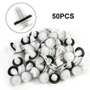 50Pcs 자동 범퍼 머드 가드 자동차 패스너 클립 자동차 일반 액세서리 자동차 인테리어 도어 패널 카드 트림 패스너 클립